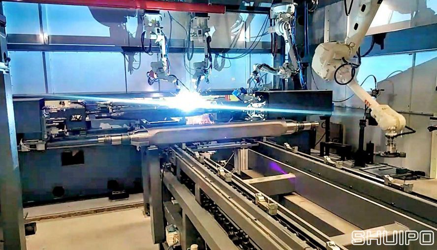 掛車橋機器人焊接工作站 掛車橋機器人焊接工作站
